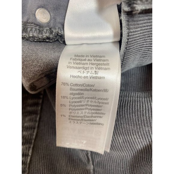 J. Crew Re-Imagined Gray Corduroy 5 Pocket "Vintage Straight" 29 - Picture 6 of 7